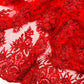 Queen Beaded Damask Lace On Mesh| 54" Wide| Wedding Fabric| Prom. - New Creations Fabric & Foam Inc