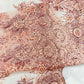 Queen Beaded Damask Lace On Mesh| 54" Wide| Wedding Fabric| Prom. - New Creations Fabric & Foam Inc