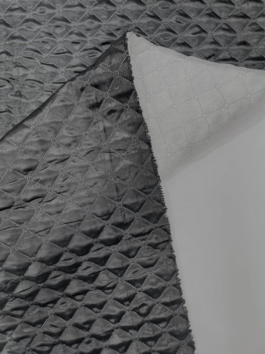 Quilted Satin Fabric Diamond Pattern 58" Wide| New Creations Fabric & Foam Inc. - New Creations Fabric & Foam Inc