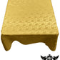 Rectangular Tablecloth Roses Jacquard Satin Seamless. (60 Inches x 144 Inches) - New Creations Fabric & Foam Inc