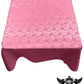 Rectangular Tablecloth Roses Jacquard Satin Seamless. (60 Inches x 144 Inches) - New Creations Fabric & Foam Inc