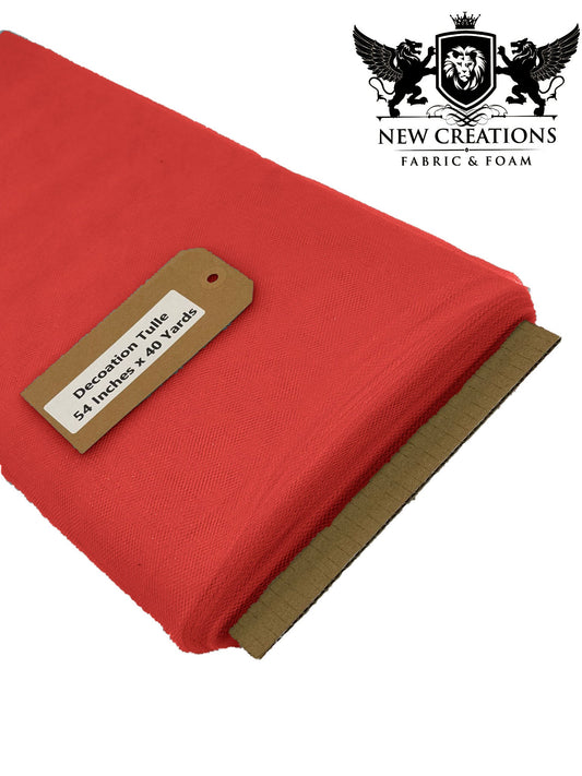 Red Tutu Fabric Bolt Bridal Party Wedding Decoration, Wholesale Tulle, Party, Tulle Net. - New Creations Fabric & Foam Inc