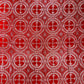 Red/Silver - Rectangular Metallic Cross Brocade Jacquard Satin Tablecloth Overlay/Religious Brocade/Liturgical Fabric/Church. - New Creations Fabric & Foam Inc
