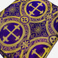 Religious Brocade Runner Tablecloth | Liturgical Fabric | Runner Ecclesiastical Jacquard | Church | Vestment - Cross Brocade. - New Creations Fabric & Foam Inc