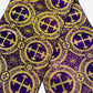 Religious Brocade Runner Tablecloth | Liturgical Fabric | Runner Ecclesiastical Jacquard | Church | Vestment - Cross Brocade. - New Creations Fabric & Foam Inc
