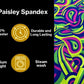 Retro Paisley Spandex Fabric 58" Wide| New Creations Fabric & Foam Inc. - New Creations Fabric & Foam Inc