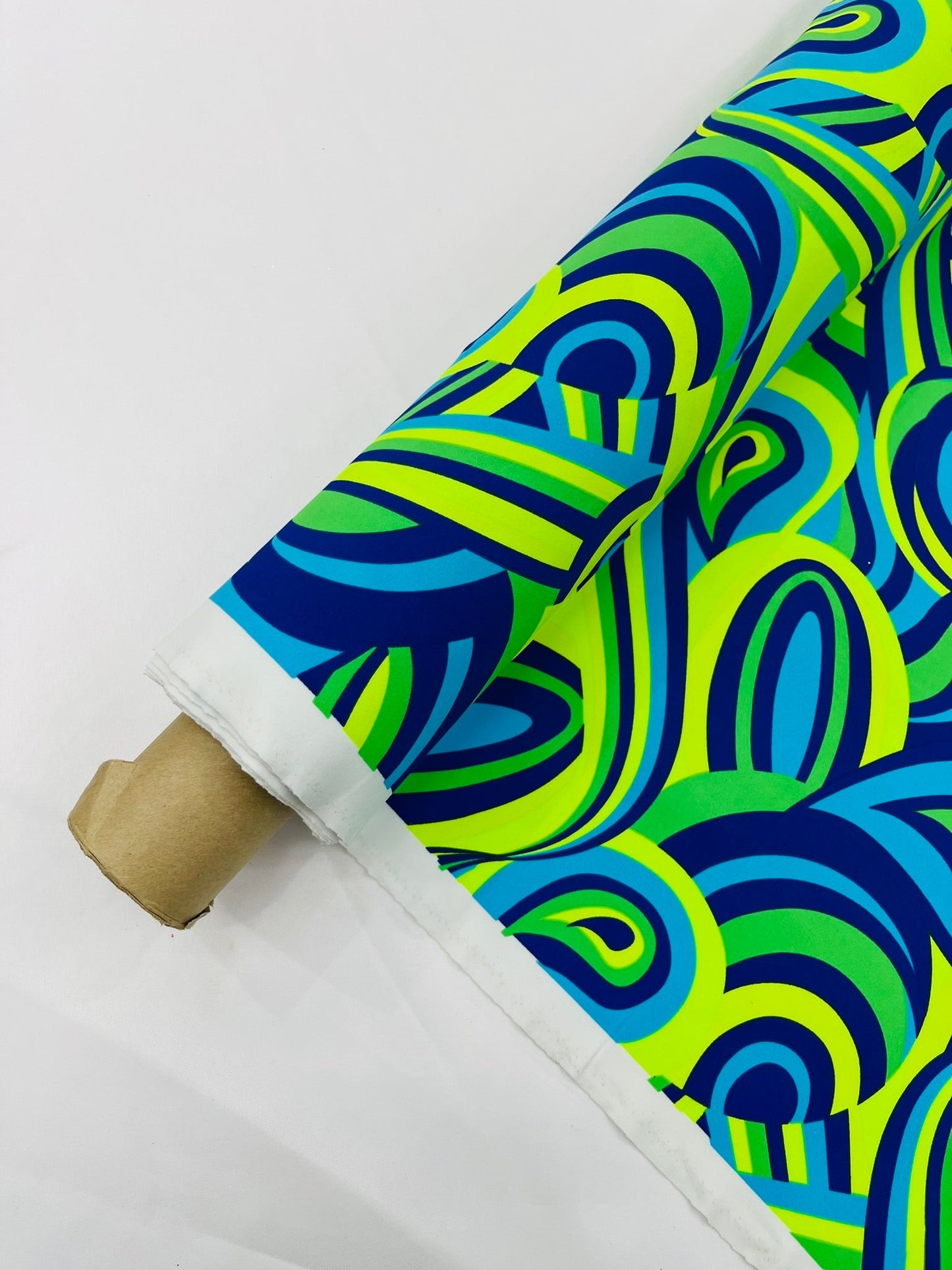 Retro Paisley Spandex Fabric 58" Wide| New Creations Fabric & Foam Inc. - New Creations Fabric & Foam Inc