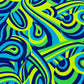 Retro Paisley Spandex Fabric 58" Wide| New Creations Fabric & Foam Inc. - New Creations Fabric & Foam Inc