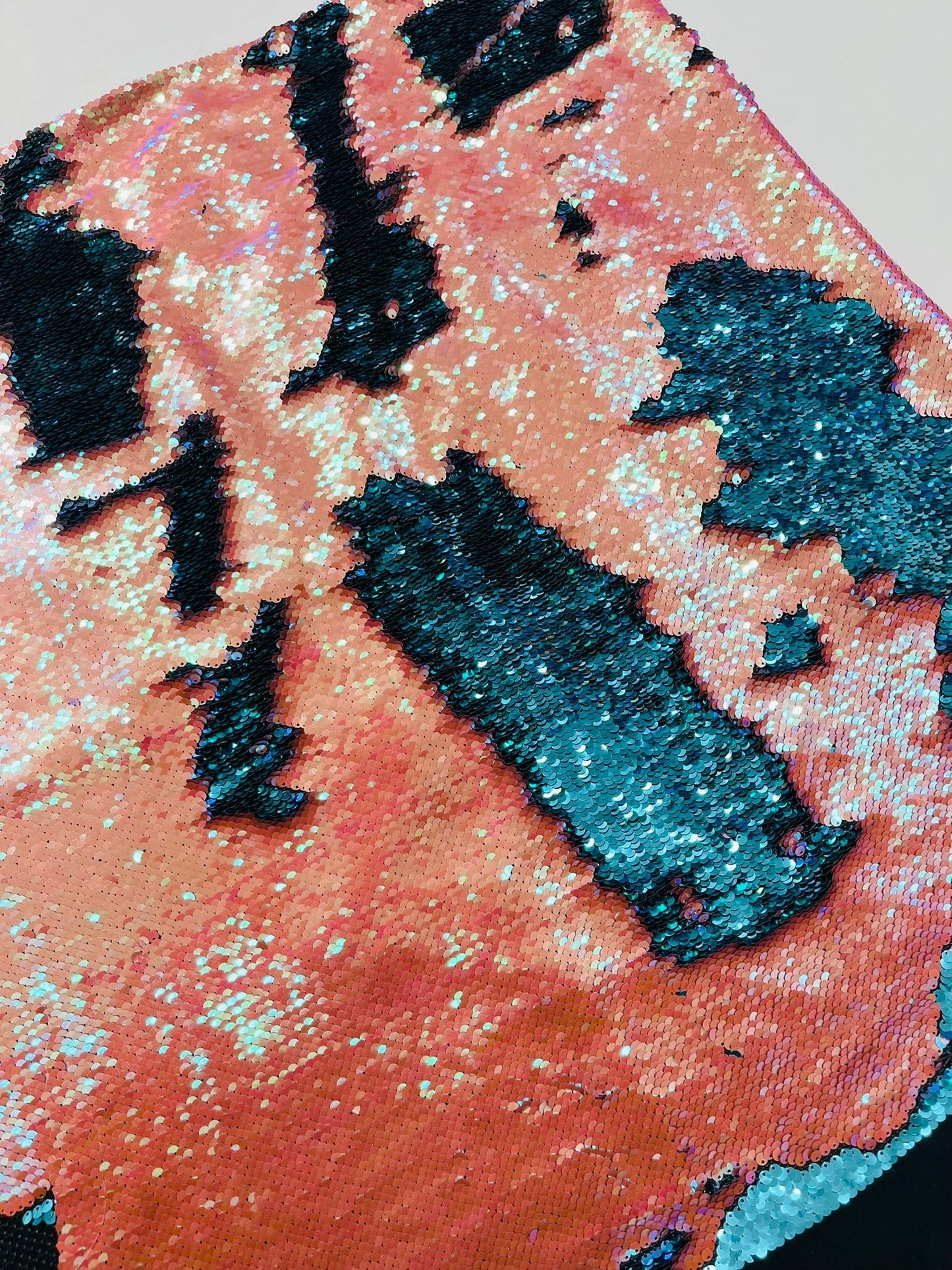 Reversible Color Changing Sequin Fabric| 54" Wide| Stretch Polyester Spandex. - New Creations Fabric & Foam Inc