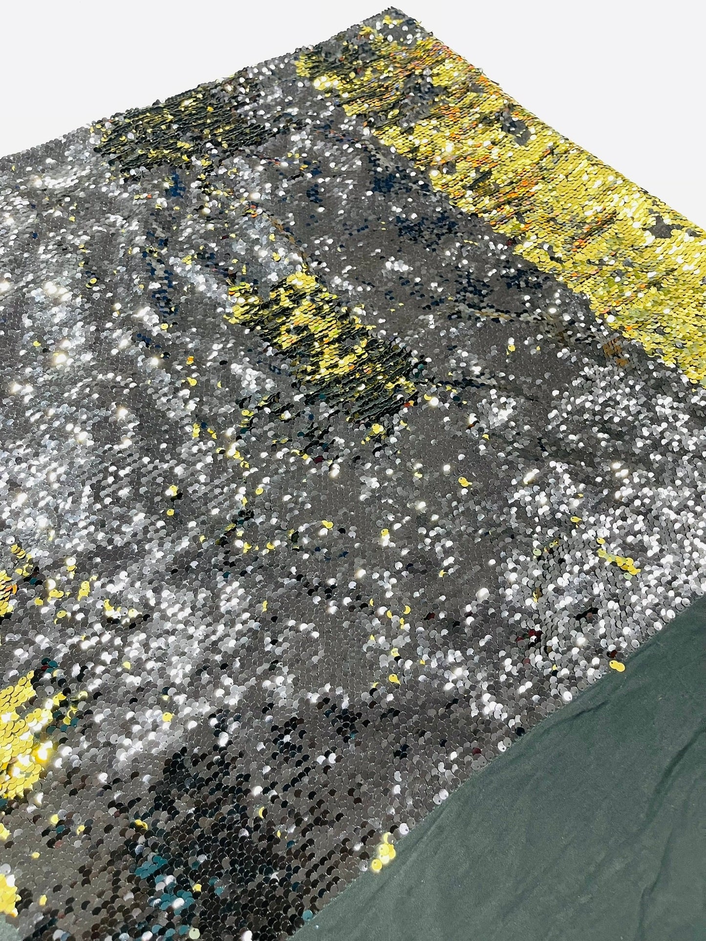 Reversible Color Changing Sequin Fabric| 54" Wide| Stretch Polyester Spandex. - New Creations Fabric & Foam Inc