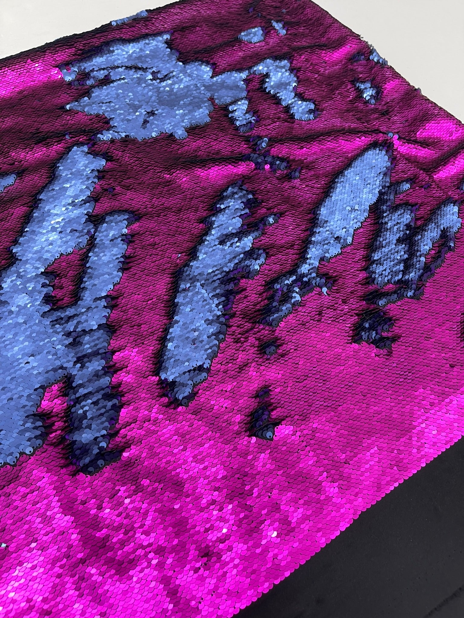 Reversible Color Changing Sequin Fabric| 54" Wide| Stretch Polyester Spandex. - New Creations Fabric & Foam Inc
