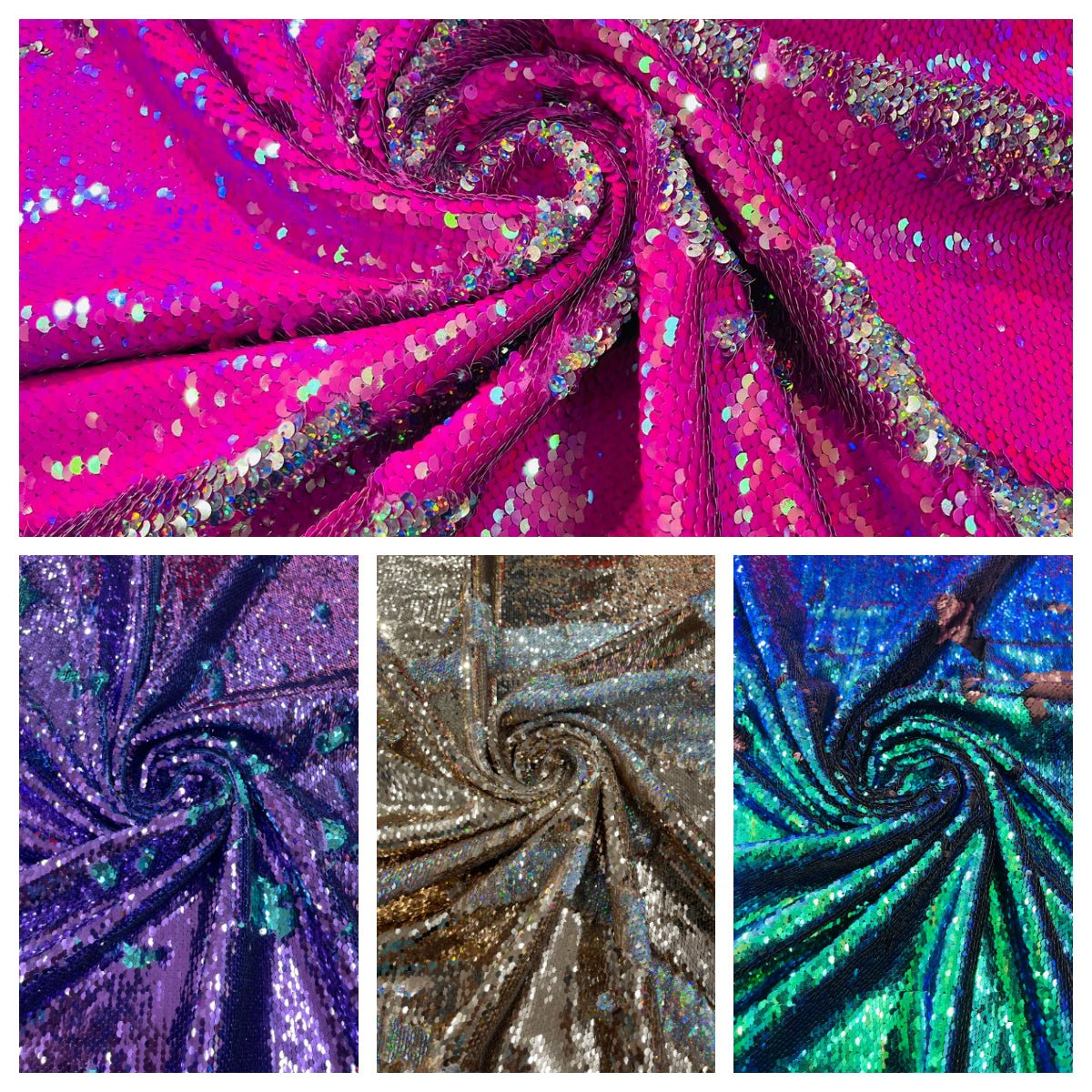 Reversible Flip Sequin fabric 54” Wide| New Creations Fabric & Foam Inc. - New Creations Fabric & Foam Inc