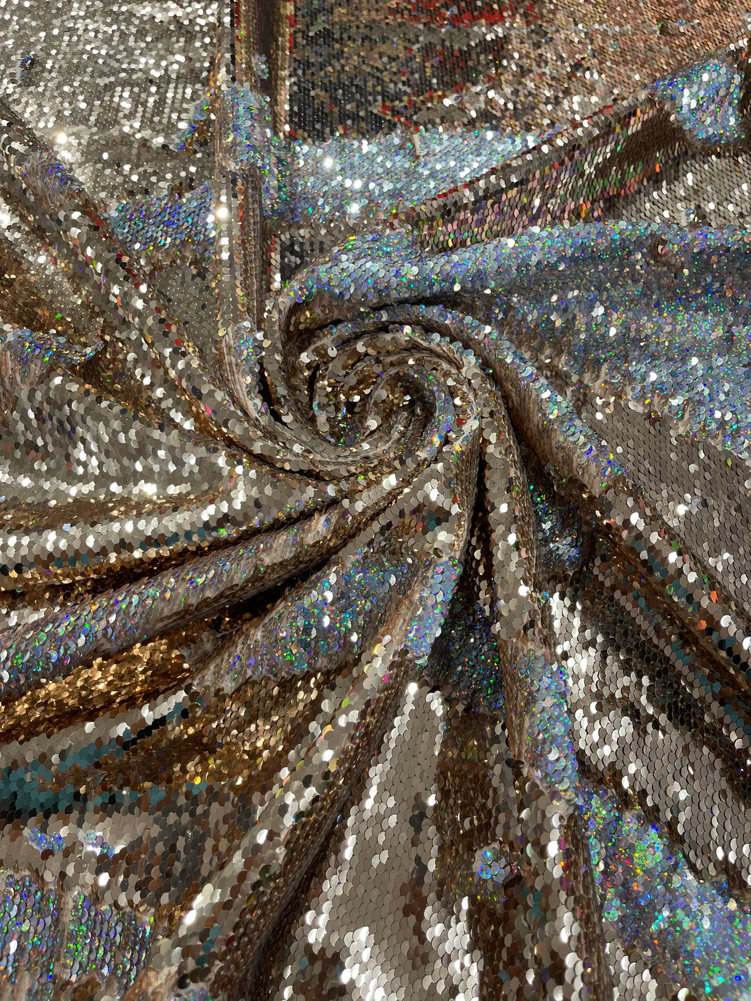 Reversible Flip Sequin fabric 54” Wide| New Creations Fabric & Foam Inc. - New Creations Fabric & Foam Inc