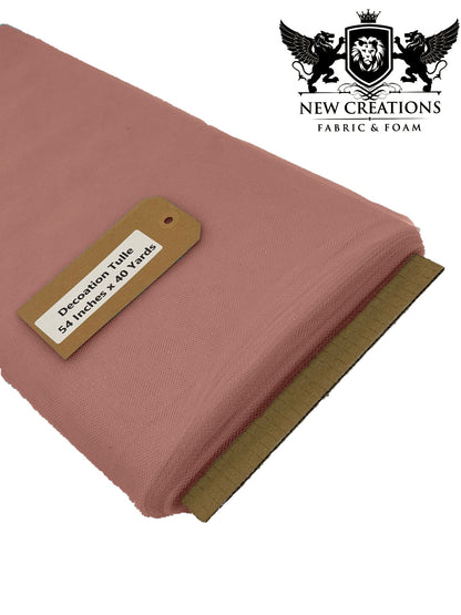 Rose Gold Tutu Fabric Bolt Bridal Party Wedding Decoration, Wholesale Tulle, Party, Tulle Net. - New Creations Fabric & Foam Inc