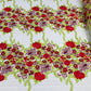 Roses Multi Color Floral Design Embroider On Mesh Lace Fabric| New Creations Fabric & Foam Inc. - New Creations Fabric & Foam Inc