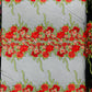 Roses Multi Color Floral Design Embroider On Mesh Lace Fabric| New Creations Fabric & Foam Inc. - New Creations Fabric & Foam Inc