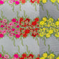 Roses Multi Color Floral Design Embroider On Mesh Lace Fabric| New Creations Fabric & Foam Inc. - New Creations Fabric & Foam Inc