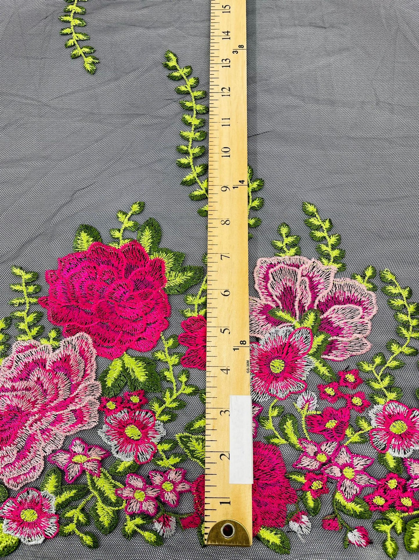 Roses Multi Color Floral Design Embroider On Mesh Lace Fabric| New Creations Fabric & Foam Inc. - New Creations Fabric & Foam Inc