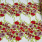 Roses Multi Color Floral Design Embroider On Mesh Lace Fabric| New Creations Fabric & Foam Inc. - New Creations Fabric & Foam Inc