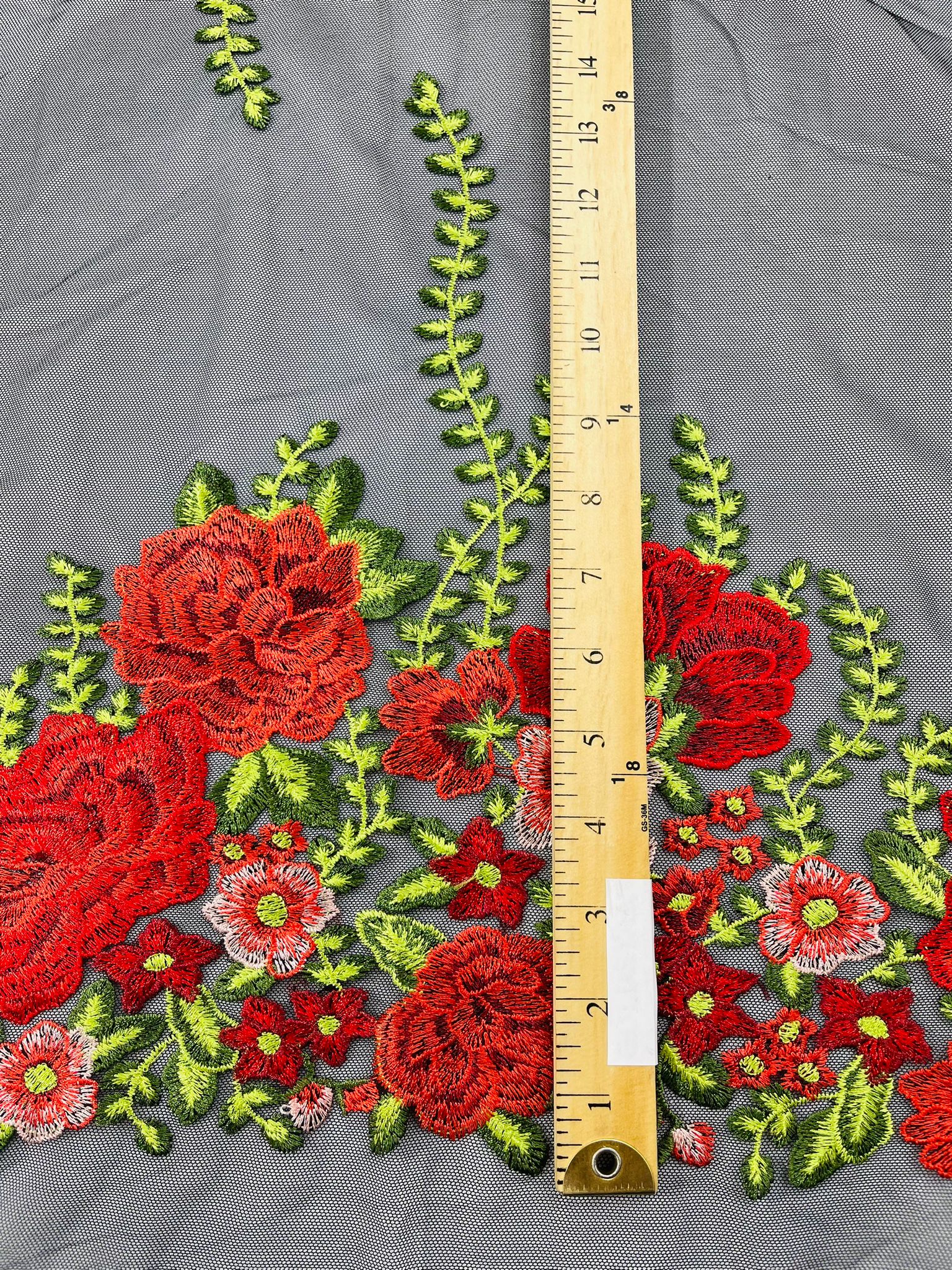Roses Multi Color Floral Design Embroider On Mesh Lace Fabric| New Creations Fabric & Foam Inc. - New Creations Fabric & Foam Inc