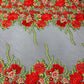 Roses Multi Color Floral Design Embroider On Mesh Lace Fabric| New Creations Fabric & Foam Inc. - New Creations Fabric & Foam Inc