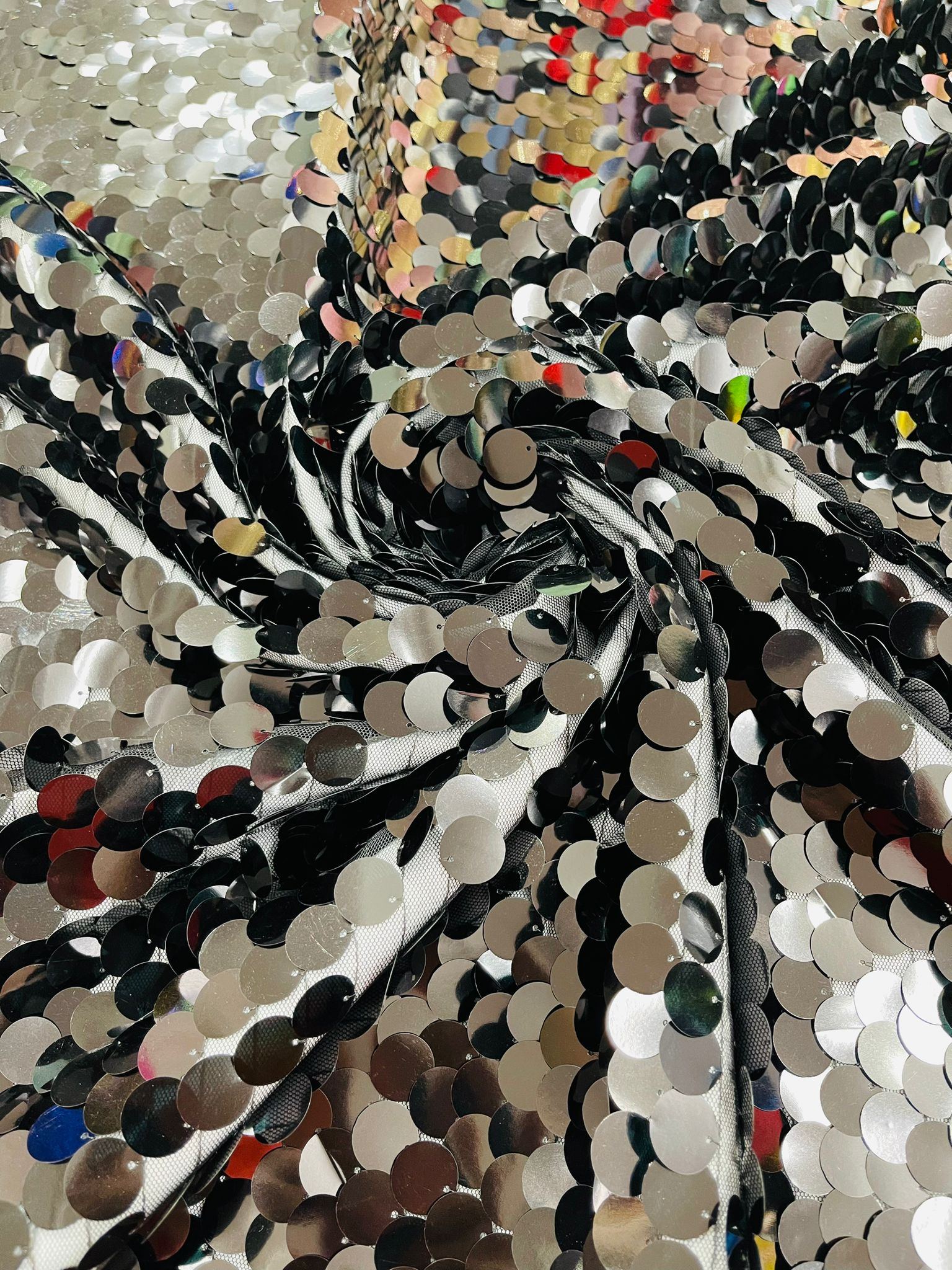 Round Sequin Fabric 54” Wide| New Creations Fabric & Foam Inc. - New Creations Fabric & Foam Inc