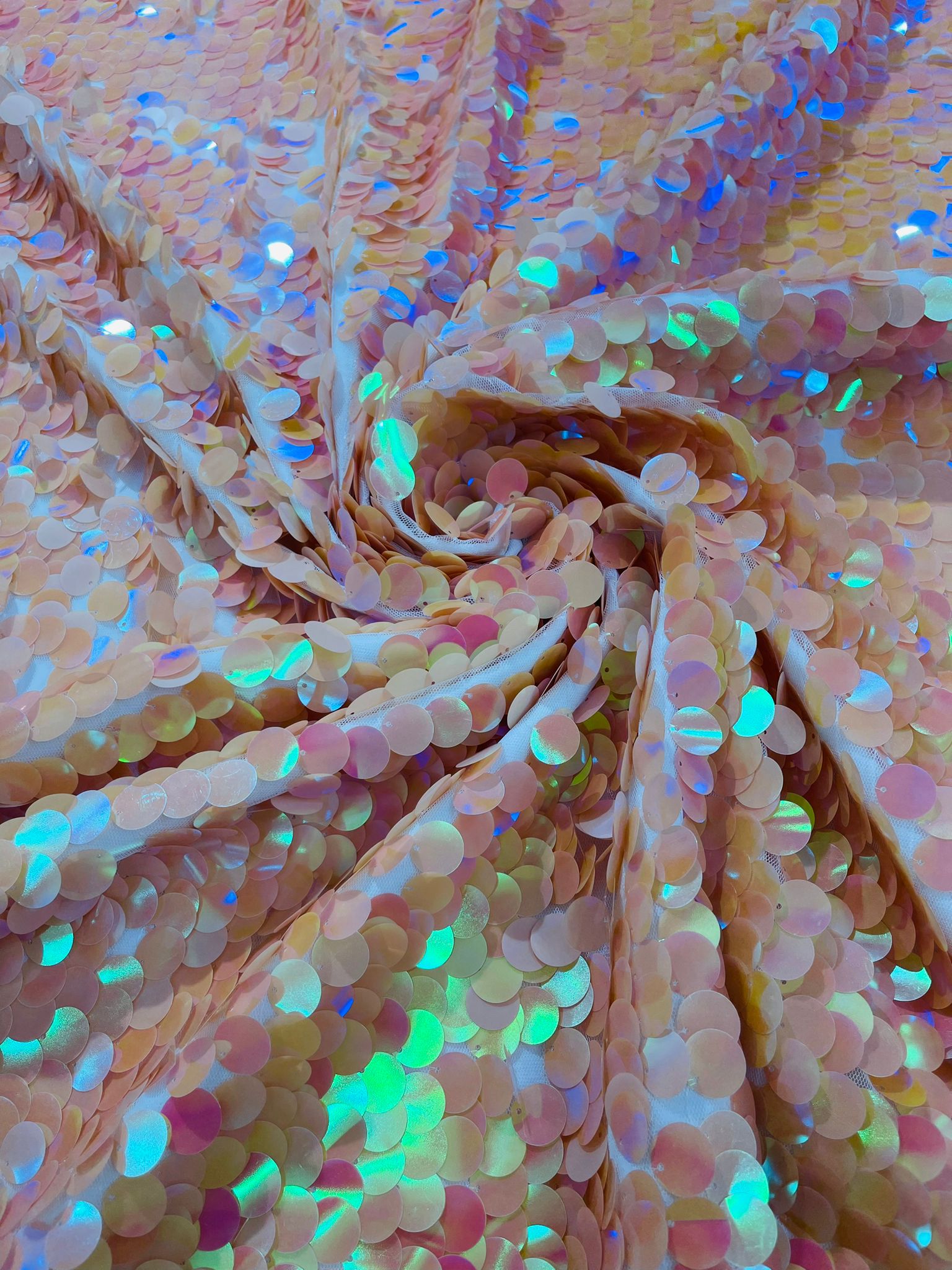 Round Sequin Fabric 54” Wide| New Creations Fabric & Foam Inc. - New Creations Fabric & Foam Inc