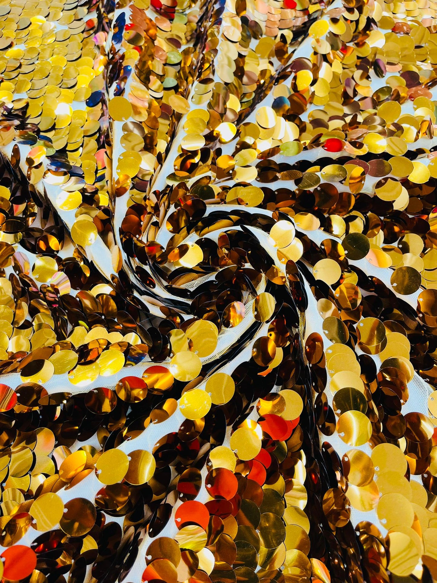 Round Sequin Fabric 54” Wide| New Creations Fabric & Foam Inc. - New Creations Fabric & Foam Inc