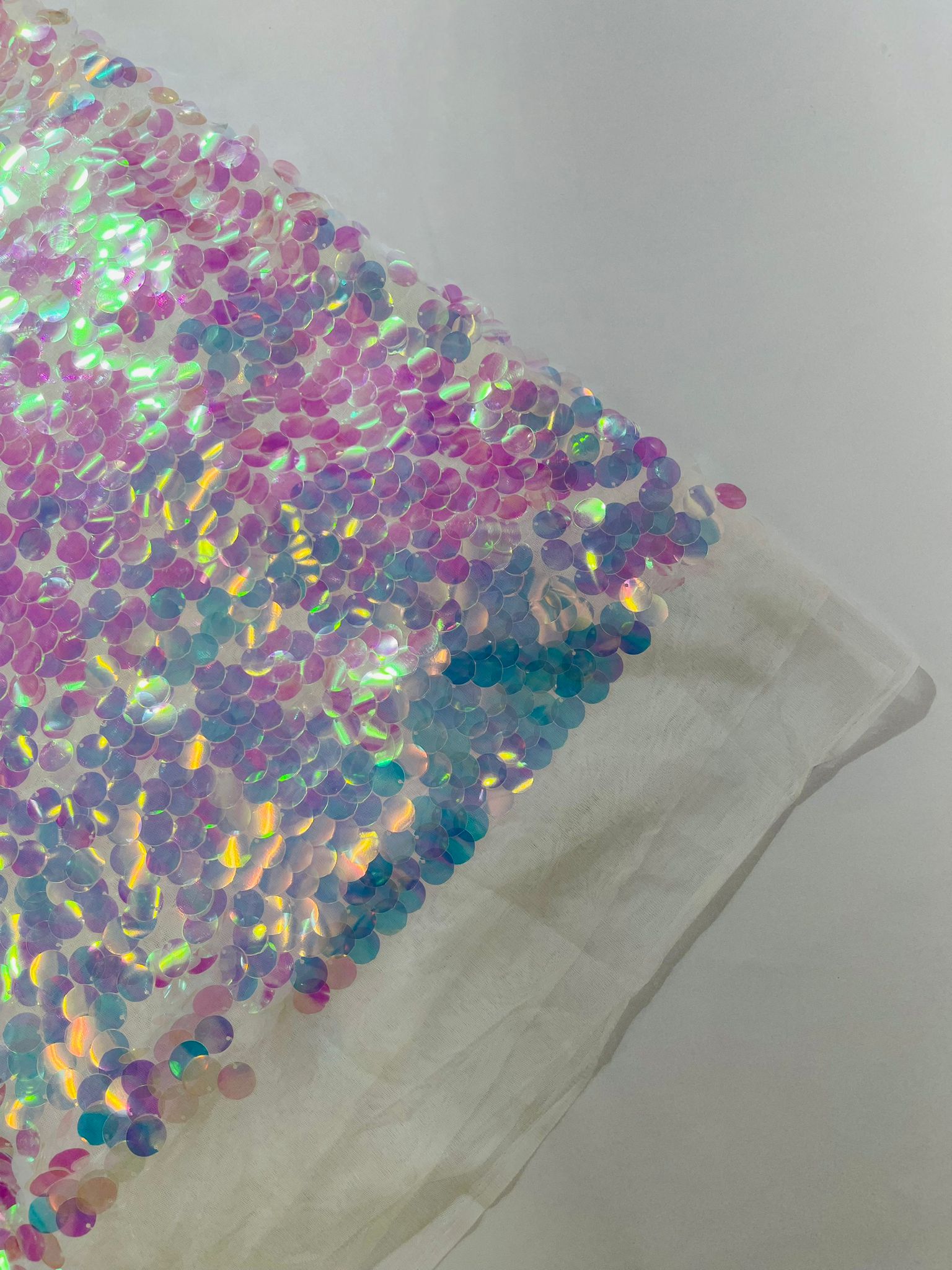 Round Sequin Fabric 54” Wide| New Creations Fabric & Foam Inc. - New Creations Fabric & Foam Inc