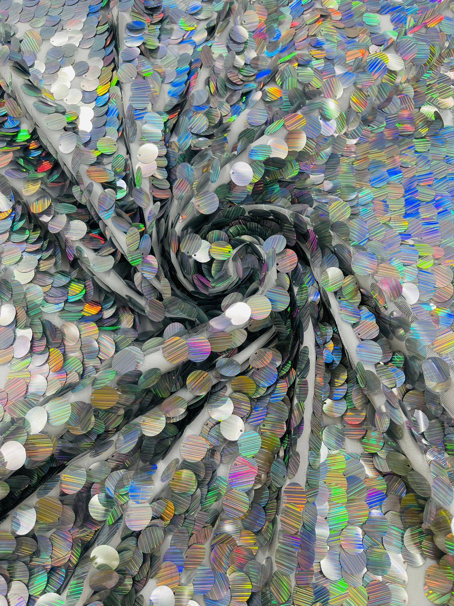 Round Sequin Fabric 54” Wide| New Creations Fabric & Foam Inc. - New Creations Fabric & Foam Inc