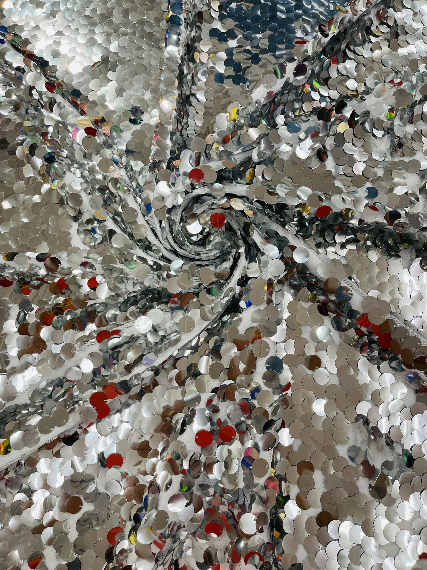 Round Sequin Fabric 54” Wide| New Creations Fabric & Foam Inc. - New Creations Fabric & Foam Inc