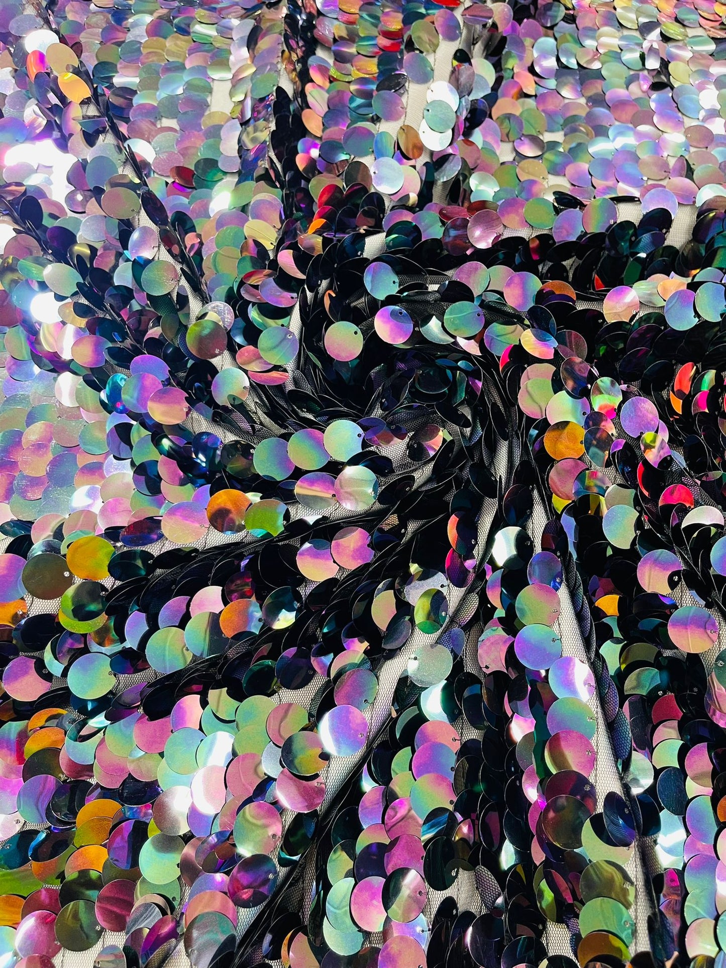 Round Sequin Fabric 54” Wide| New Creations Fabric & Foam Inc. - New Creations Fabric & Foam Inc