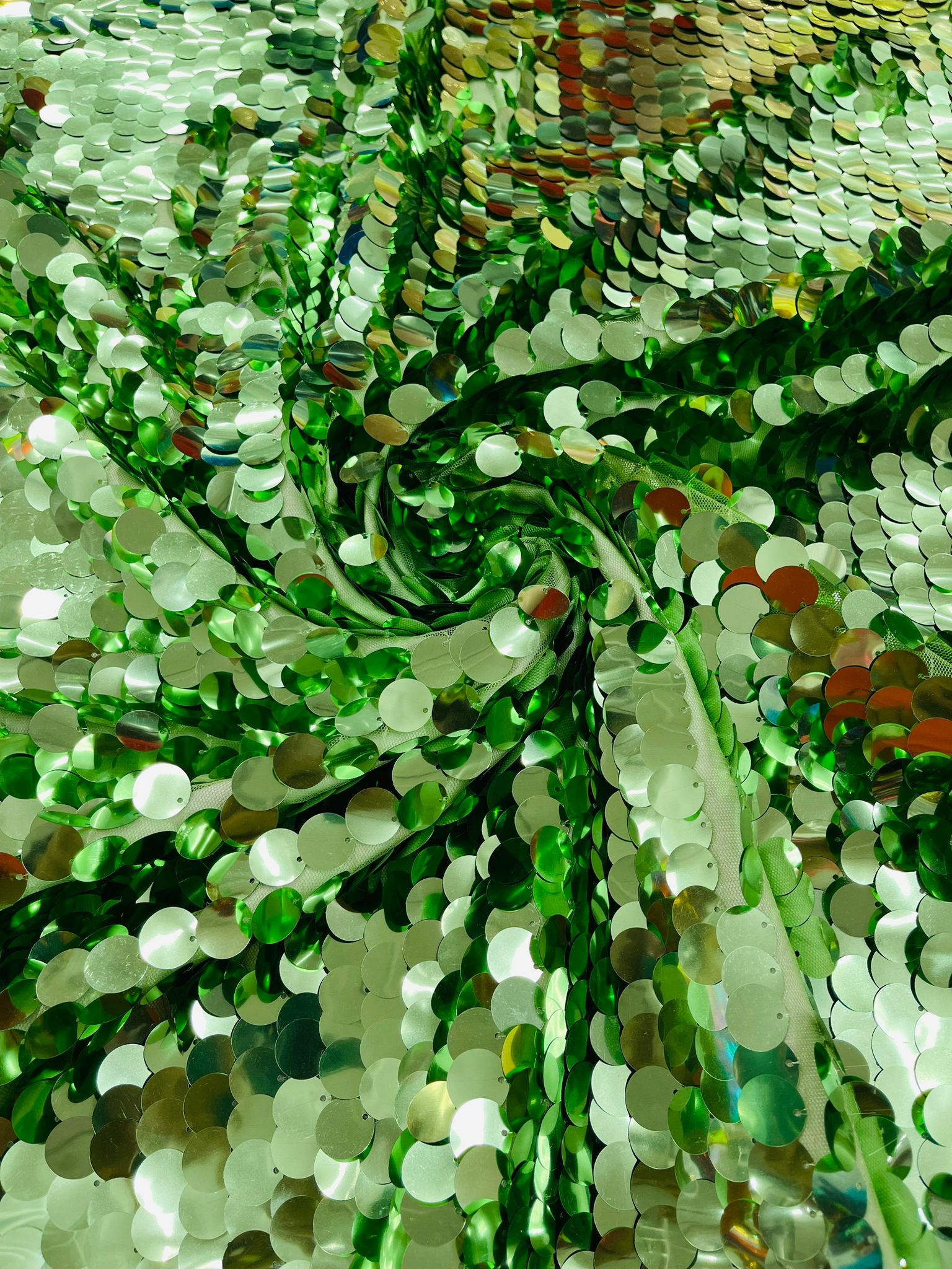 Round Sequin Fabric 54” Wide| New Creations Fabric & Foam Inc. - New Creations Fabric & Foam Inc