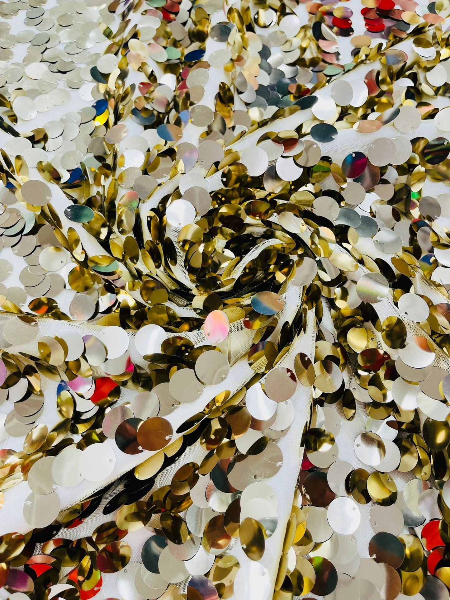 Round Sequin Fabric 54” Wide| New Creations Fabric & Foam Inc. - New Creations Fabric & Foam Inc