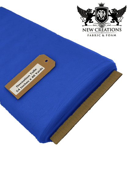 Royal Blue Tutu Fabric Bolt Bridal Party Wedding Decoration, Wholesale Tulle, Party, Tulle Net. - New Creations Fabric & Foam Inc