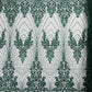 Royalty Damask Beaded Lace Luxury on Mesh 54” Wide| New Creations Fabric & Foam Inc. - New Creations Fabric & Foam Inc