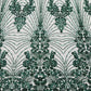 Royalty Damask Beaded Lace Luxury on Mesh 54” Wide| New Creations Fabric & Foam Inc. - New Creations Fabric & Foam Inc