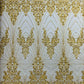 Royalty Damask Beaded Lace Luxury on Mesh 54” Wide| New Creations Fabric & Foam Inc. - New Creations Fabric & Foam Inc