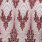 Royalty Damask Beaded Lace Luxury on Mesh 54” Wide| New Creations Fabric & Foam Inc. - New Creations Fabric & Foam Inc