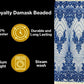 Royalty Damask Beaded Lace Luxury on Mesh 54” Wide| New Creations Fabric & Foam Inc. - New Creations Fabric & Foam Inc