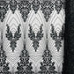 Royalty Damask Beaded Lace Luxury on Mesh 54” Wide| New Creations Fabric & Foam Inc. - New Creations Fabric & Foam Inc