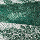 Royalty Damask Beaded Lace Luxury on Mesh 54” Wide| New Creations Fabric & Foam Inc. - New Creations Fabric & Foam Inc