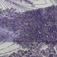 Royalty Damask Beaded Lace Luxury on Mesh 54” Wide| New Creations Fabric & Foam Inc. - New Creations Fabric & Foam Inc