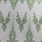 Royalty Damask Beaded Lace Luxury on Mesh 54” Wide| New Creations Fabric & Foam Inc. - New Creations Fabric & Foam Inc