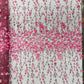 Satin 3D floral glitter fabric| New Creations Fabric & Foam Inc. - New Creations Fabric & Foam Inc
