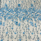 Satin 3D floral glitter fabric| New Creations Fabric & Foam Inc. - New Creations Fabric & Foam Inc