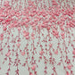 Satin 3D floral glitter fabric| New Creations Fabric & Foam Inc. - New Creations Fabric & Foam Inc
