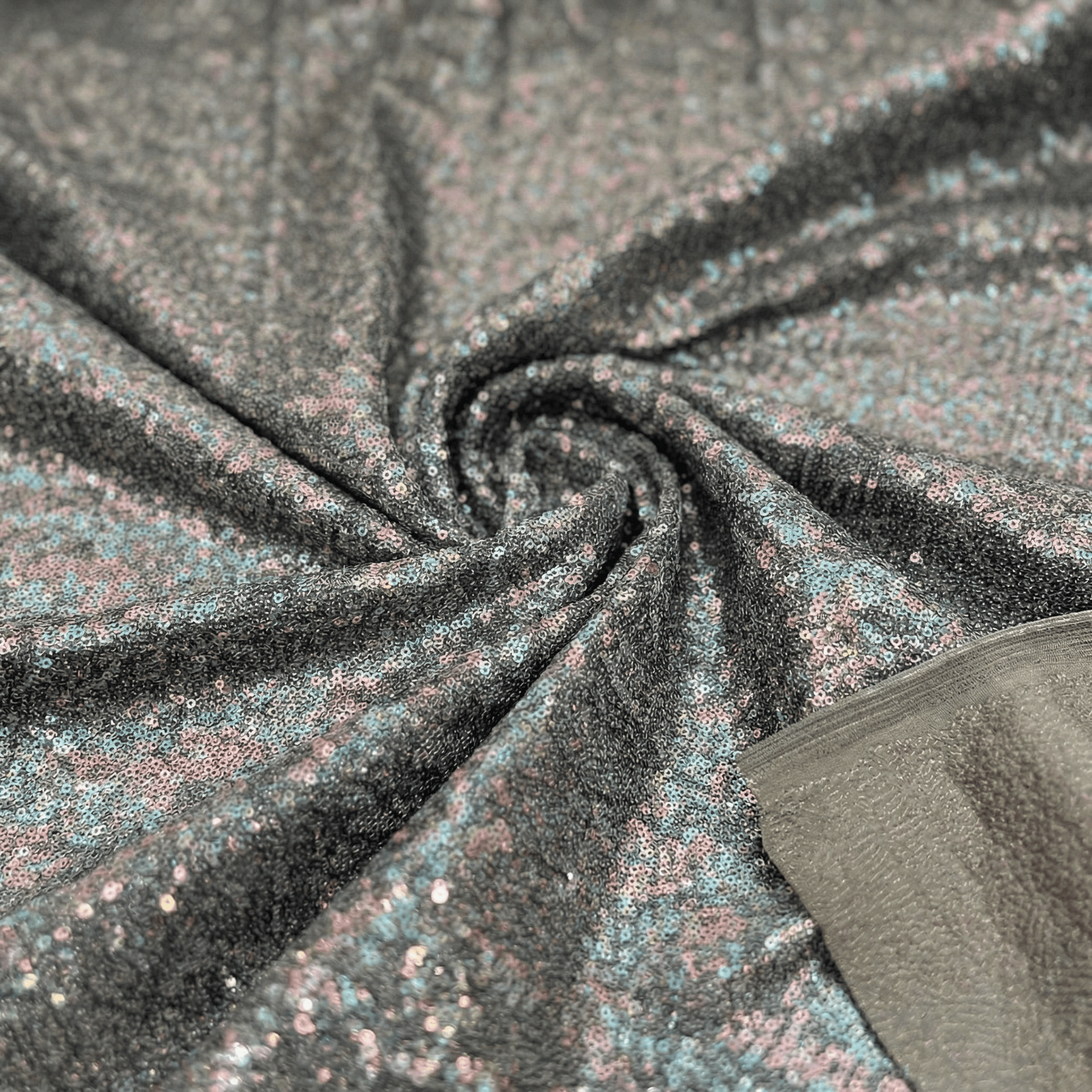 Sequin Spandex Fabric by the Yard 54” Wide – Iridescent Mini Glitz Stretch Sequin Fabric for Dresses, Dancewear, Costumes & Evening Wear - New Creations Fabric & Foam Inc