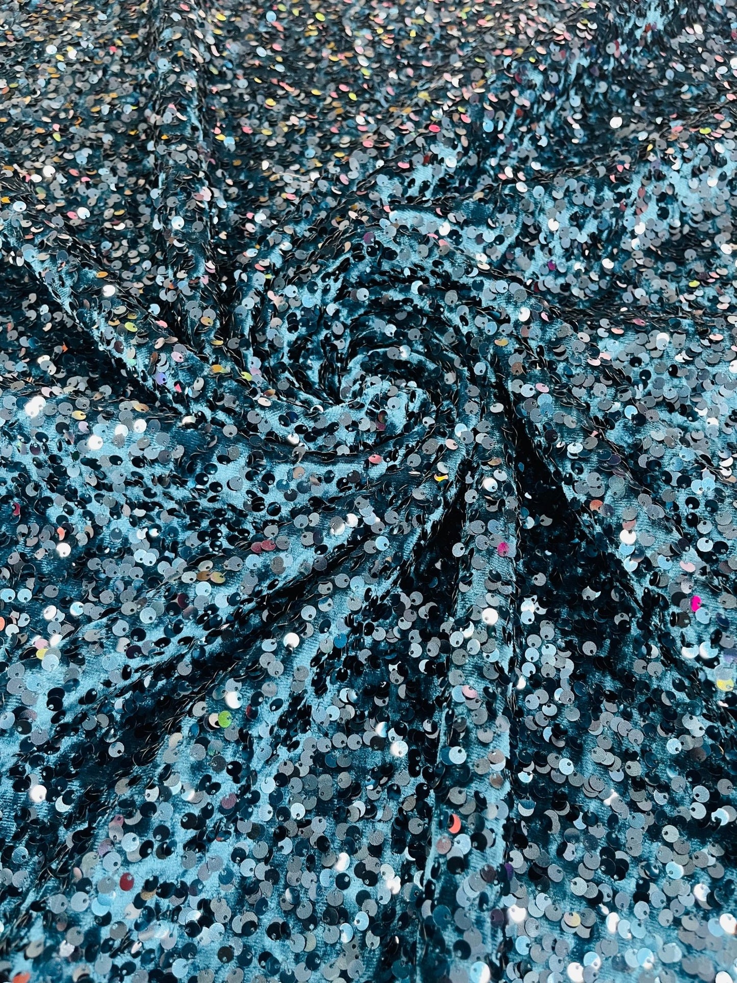Sequin Velvet Stretch Fabric| New Creations Fabric & Foam Inc. - New Creations Fabric & Foam Inc