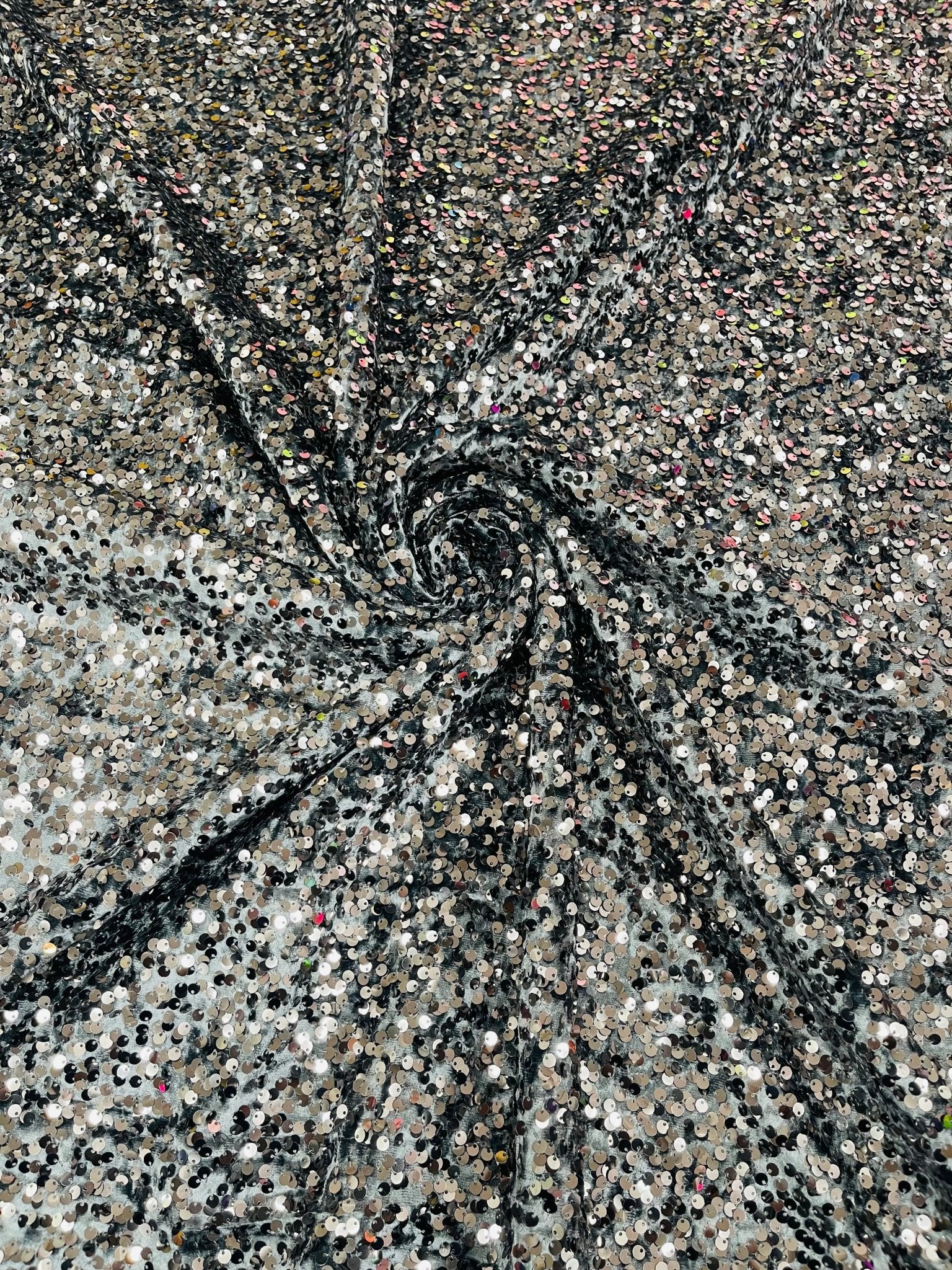 Sequin Velvet Stretch Fabric| New Creations Fabric & Foam Inc. - New Creations Fabric & Foam Inc